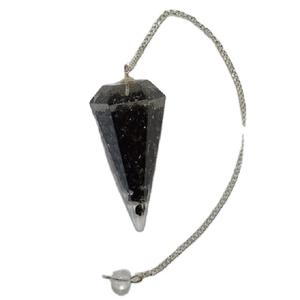 Venta al por mayor de cristal natural turmalina negra orgón amor Feng Shui grado AAA ágata tallada Cadena de péndulo más vendido - Product Image 1