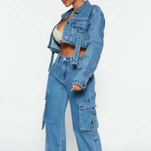 Chaquetas de bombardero de mezclilla lavadas de algodón impermeables de otoño para mujer de tendencia MOQ 20 ropa de calle transpirable Regular - Product Image 2