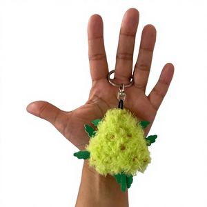 PAW:20 Porte-clés Bud the Weed Nug, Peluche mignonne en coton PP, Parodie originale Nugget Spins sur porte-clés, Jouet anti-stress amusant pour adultes - Product Image 5
