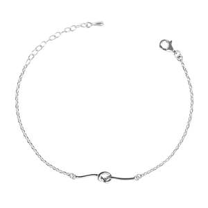 Bracelet à breloques en argent sterling 925 CLARA, élégant accessoire de bijouterie fine - Product Image 1
