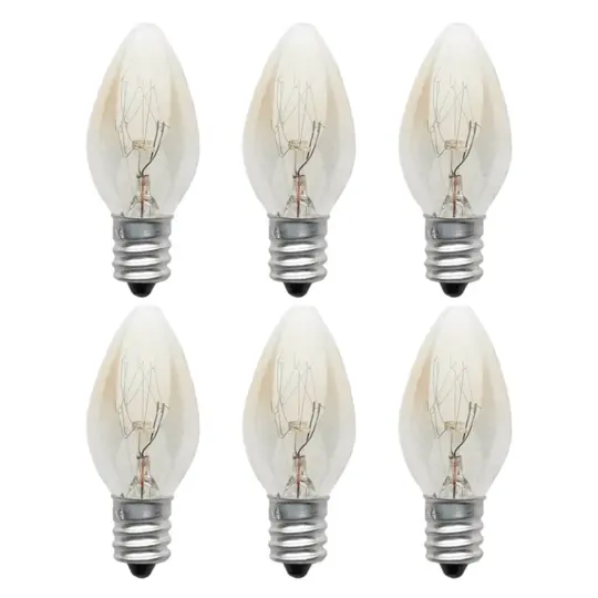E12 Light Bulb 220V-240V 10W C7 E12 Aluminum Led Filament Bulb Salt Lamp Aroma Lamp Incandescent Tungsten Night Lamp Bulb