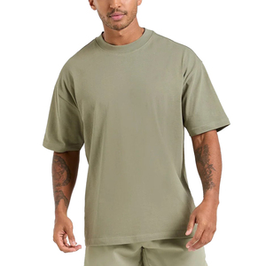 300 GSM Cotton High Street Short Sleeve Oversized <b>Thick</b> Men's <b>T</b>-<b>Shirts</b> Heavyweight Hip Hop Blank Custom Logo <b>T</b>-<b>shirt</b> for men - Product Image 6