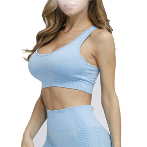 2025 soutien-gorge de fitness personnalisé quantité minimale de commande bas Sexy Yoga & Gym porter soutien-gorge de sport noir avec bretelles élastiques douces et mèche grande taille - Product Image 1