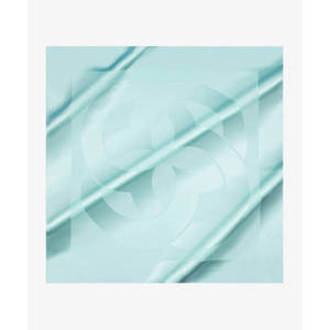 Aqua <b>Green</b> 100% <b>Silk</b> Jacquard Square Scarf-Designer Twill for All Seasons - Product Image 1