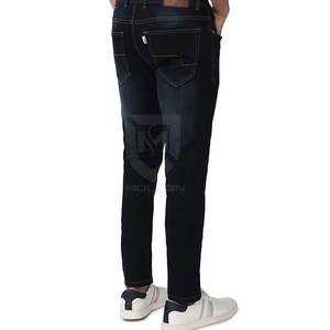 บริการ OEM กางเกงยีนส์ผู้ชายกางเกงสบายสไตล์สตรีทเอวสูง100% ผ้าฝ้ายพรีเมี่ยมทนทานดีไซน์ล่าสุด - Product Image 4