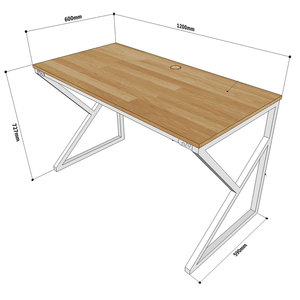 K-Shaped Minimalist 120x60x75cm Office/Gaming <b>Desk</b> Assembly Required SPD68143 - Product Image 5