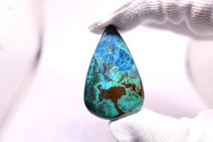 AAA 100% naturel Shattukite Cabochon pierre ovale coupe Shattuckite cristal pour la fabrication de bijoux et de guérison pierre précieuse en vrac - Product Image 3