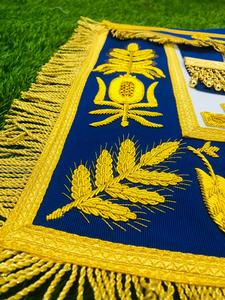 NOUVEAU MASONIQUE REGALIA GRAND MASTER TABLIER COLLIER MANCHETTES BIJOU - Product Image 4