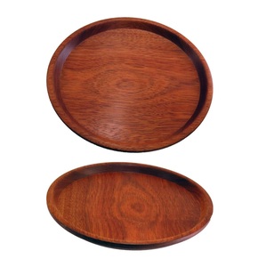 Bandeja para servir ensalada de madera Natural redonda ecológica antigua, bandejas de espejo decorativas para mesa de Hotel modernas personalizadas para decoración del hogar - Product Image 1