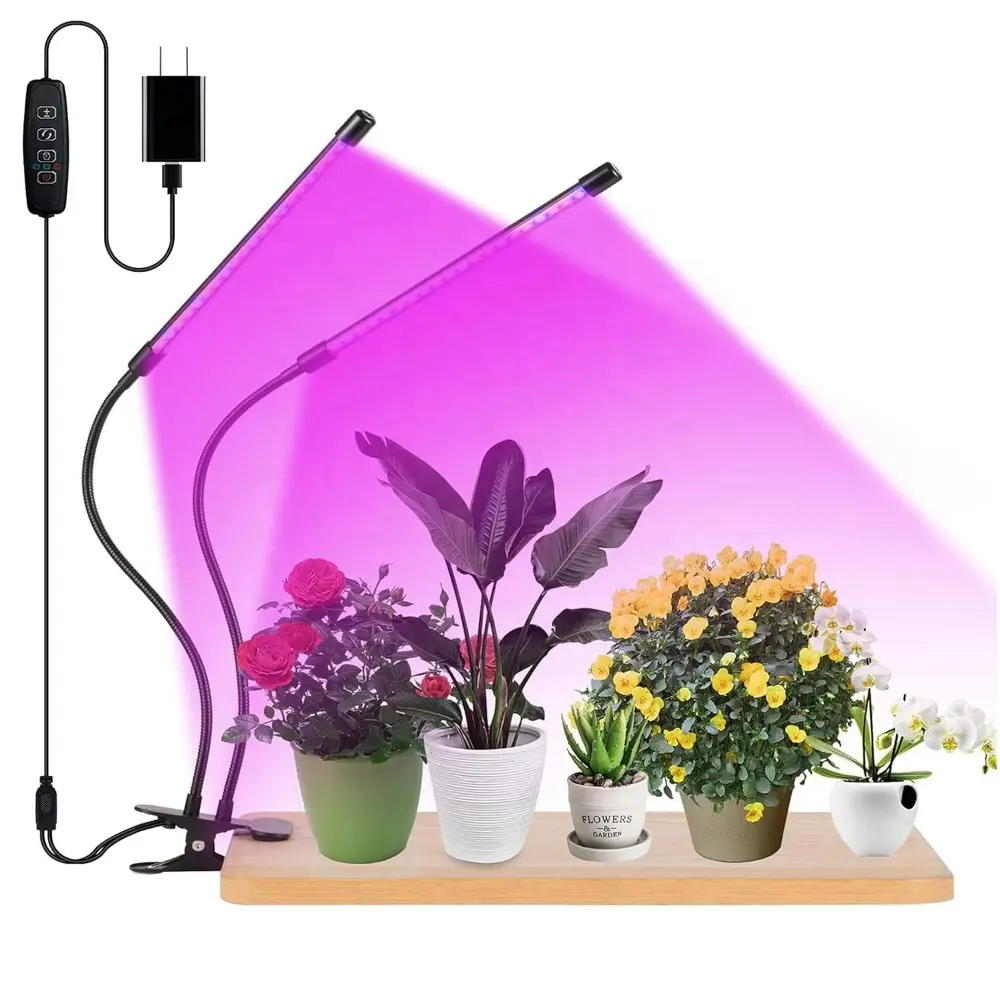 Luz LED para cultivo de semillas de escenario de flores etapa 360 grados 14W 21W 28W Clip Led Grow Light