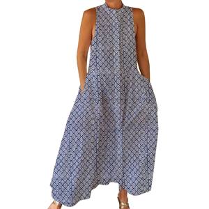 Mono Informal de Verano 100% Algodón, Estampado Floral a Mano, Tejido Suave con Cierre de Cremallera para Primavera/Verano, Adultos BPJS112 - Product Image 1