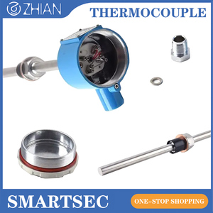 Toptan <span class=keywords><strong>CIN</strong></span> tedarikcisi <span class=keywords><strong>k</strong></span>-tipi endustriyel FIRIN kazani sicaklik sensoru 0-1300 ℃ PT-100 Monte edilmis termokupl - Product Image 5