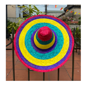 Célébrez la fiesta avec un chapeau de paille Chapeau de paille mexicain du Vietnam conçu pour les journées culturelles - Product Image 5