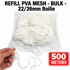 ตาข่าย PVA แบบเติมได้ ขนาด 22/26 มม. ยาว 500 ม. แบบแท่ง เป็นมิตรกับสิ่งแวดล้อม ละลายน้ำได้ ใช้สำหรับใส่เหยื่อตกปลาในน้ำจืด ปลาคาร์พ - Product Image 1