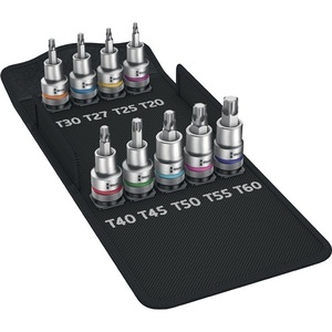 ชุดประแจซ็อกเก็ต9ชิ้น8767 C TX HF 1 1/2 "-ผลิตภัณฑ์ T20-T60 wera - Product Image 1