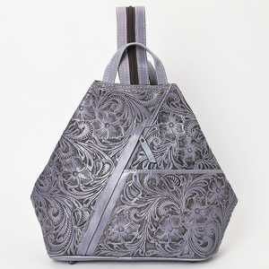 Western Tooled Mochila Bolso de cuero bohemio Floral Mano Tooled Designer Western Cowhide Purse Bolso tallado a mano al mejor precio - Product Image 1