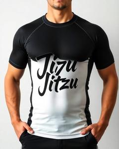 Rashguard unisexe haute élasticité, vêtements de sport de compression, fabrication sur mesure, fournisseur en gros OEM, vêtements MMA BJJ - Product Image 6