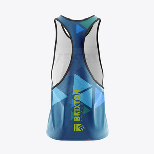 Chaleco de entrenamiento de algodón 100% personalizado para hombre, chaleco de gimnasio de punto transpirable, ajuste muscular informal para culturismo - Product Image 2