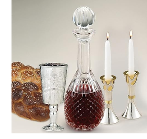 Tasse à vin de bénédiction religieuse en argent à la mode Shabbat vacances kiddush tasse Shabbat juif en acier inoxydable - Product Image 6