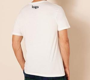 เสื้อยืดผ้าฝ้าย100% สำหรับผู้ชายเสื้อยืดคอกลมแขนสั้นผ้าฝ้ายเฮฟวี่เวทสำหรับผู้ชาย - Product Image 4