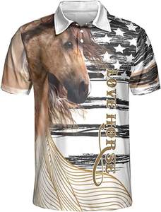 Camisas de Hombre Personalizadas de Alta Calidad, Poliéster/Algodón, Diseño Sólido, Tejido de Punto, Secado Rápido, Transpirable, Diseño con Pedrería en la Espalda - Product Image 4