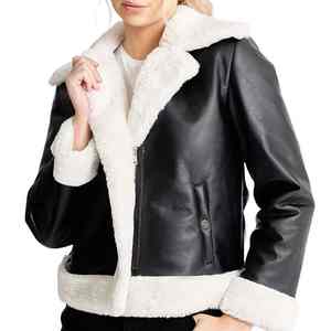 2025 vente en gros femmes vêtements en cuir mode dame veste en cuir PU vêtements d'hiver nouveau Style dames femmes vestes oem - Product Image 6