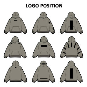 Sweat-shirt polaire surdimensionné pour homme 100 % coton, col rond, broderie personnalisée, teinture unie, marque privée - Product Image 5