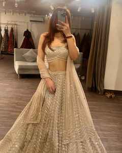Hermosa colección de ropa de fiesta Lehenga Choli de seda de invierno más tendencia - Product Image 2