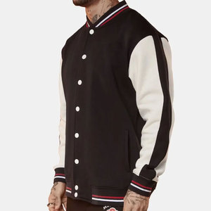 Chaqueta Varsity Personalizada al por Mayor, Servicio OEM ODM, Chaqueta Casual con Cuello Alto para Hombre y Mujer - Product Image 2