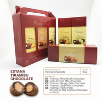 Délicieuse Barre de Chocolat Noir Premium Halal, Emballage OEM, Forme Pâtissière aux Noix, Origine Malaisie, ESTANA Chocolate