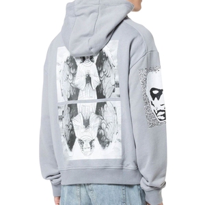 Men Hoodie 100% Cotton Fleece Pullover <b>Sweatshirt</b> Full Sleeve Custom Logo Printing Winter Wear Bulk Wholesale OEM Supplier - Product Image 5