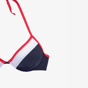 Conjunto de Bikini Bandeau con Estampado de Logotipo en la Parte Delantera para Mujer, Dos Piezas, Alta Calidad, Multicolor, Secado Rápido, Elástico, Traje de Baño para Playa - Product Image 5