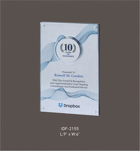 Trophée en cristal personnalisable, Logo personnalisé imprimable, trophée promotionnel en cristal pour les gagnants - Product Image 5