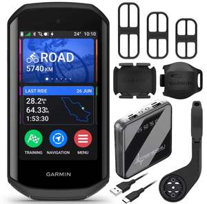 VENTES DU NOUVEL AN Ordinateur de vélo numérique Garmin Edge 1050 avancé GPS-Étanche et moniteur de fréquence cardiaque - Product Image 6