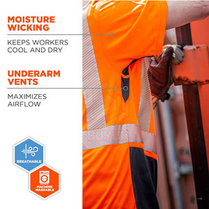 Chemise de sécurité respirante et imperméable 2024, en coton durable, haute visibilité, prix de gros, fabriquée au Pakistan - Product Image 4