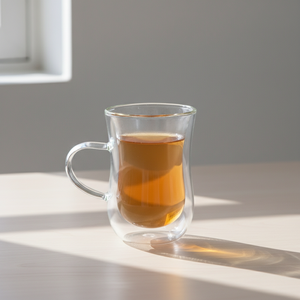 High Quality 3306328-0.15 Premium Northern Europe Style Double Wall Heat-Resistant Borosilicate Glass Cup <b>Hot</b>/<b>Cold</b> Beverages - Product Image 2