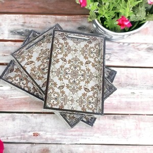 Bandeja de servir de madera grande rectangular impresa para aperitivos, postres, bebidas, plato para fiestas, tabla de servir de cocina, hogar - Product Image 3