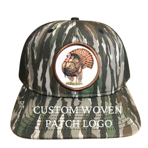 Vente en gros OEM ODM Casquette structurée à 6 panneaux de haute qualité Casquette RI 112 Casquette avec logo personnalisé Chapeaux camouflage à dos en maille pour hommes Chasse en plein air - Product Image 2