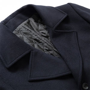 Manteau Trench Classique pour Hommes en Mélange de Coton Imperméable Longue Veste Approvisionnement en Gros - Product Image 3