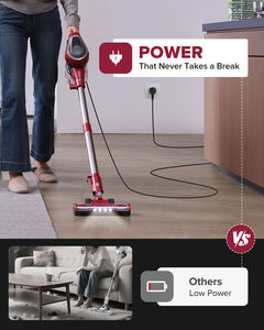 Aspiradora de Mano con Cable Liberbot C8 con Filtro HEPA, Cable de Alimentación de 7 Metros, Depósito de Polvo de 1.5 Litros, Aspiradora de Mano 6 en 1 para Pisos de Madera - Product Image 4