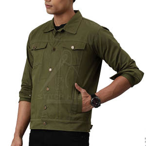 Veste d'hiver 100% coton pour hommes, conception personnalisée OEM, jean de style décontracté de haute qualité - Product Image 2