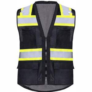 Premium Quality Multi-Color <b>Reflective</b> Safety <b>Vest</b> Durable Direct Manufacturer Custom Logo men's <b>vest</b>, 5-dimensional pocket - Product Image 2