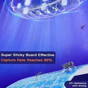 X-Pest 2024 Piège à colle mouche amélioré avec 11 lumières UV et 5 cartes autocollantes Piège à insectes volants électronique <span class=keywords><strong>pour</strong></span> insectes moustiques - Product Image 6
