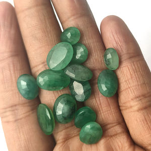 หินซาโกต้ามรกตธรรมชาติขนาด8x6มม. ถึง12x8มม. 33.25ซม. ขายดีมากหินอัญมณีหลวมคุณภาพสูงเรา $47สำหรับทุกคน13ชิ้น - Product Image 2