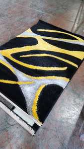 3D Shaggy moderno Floral Jacquard tejido de poliéster acolchado de alta pila de uso doméstico alfombra - Product Image 2