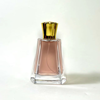 Flacon de parfum en verre haut de gamme personnalisé, flacon de parfum vide avec bouchon doré ou argenté, emballage personnalisé pour une ligne de parfums de luxe