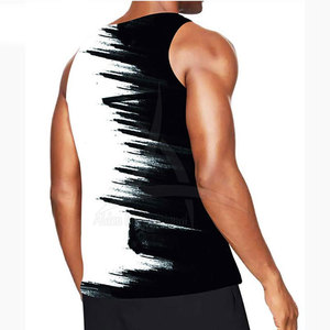 Débardeur décontracté pour homme avec impression par sublimation de logo personnalisé, haute qualité, 100% coton, respirant, séchage rapide, prix de gros - Product Image 3
