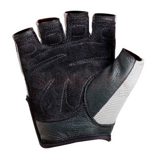 Low MOQ Premium Quality Half-<b>Finger</b> Weightlifting Gloves for Adults Latest Design with Gym Applicability - Product Image 3
