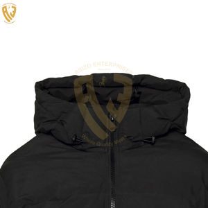 Veste d'hiver personnalisée de haute qualité pour hommes Manteau en toile imperméable de grande taille avec finition brillante Manteau d'hiver OEM - Product Image 6