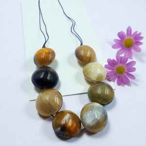 Cuentas de resina, cuentas redondas, accesorios para collar DIY hechos a mano, perfectos para hacer joyas únicas, fáciles de usar y con diseño colorido - Product Image 2